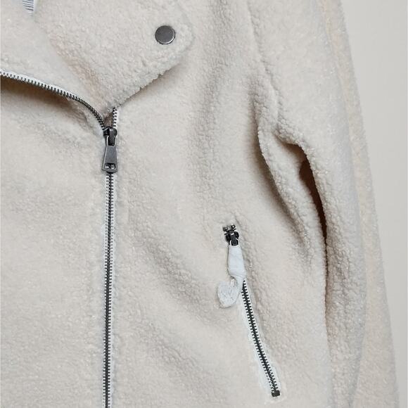 Max Studio Faux Shearling Moto Jacket - XL - NWT - Picture 4 of 9